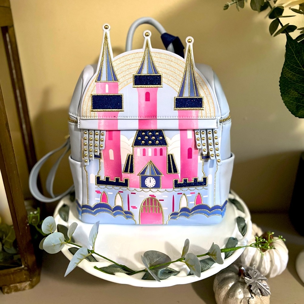 NEW Danielle Nicole Disney Sleeping Beauty Castle Backpack
